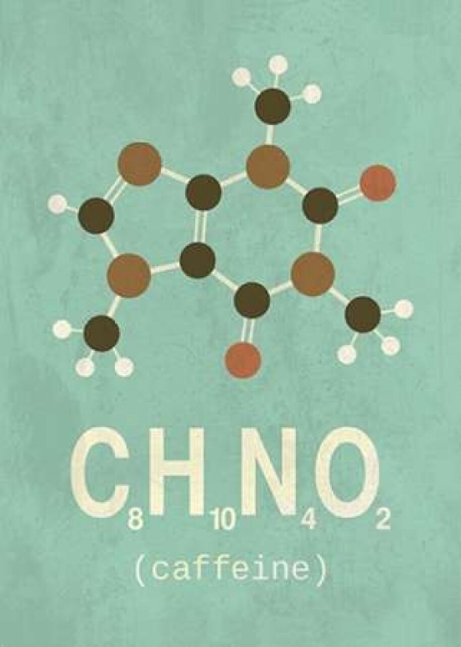 Molecule Caffeine Poster Print by TypeLike - Item # VARPDXIN318931